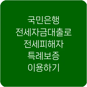 국민은행 전세자금대출로 전세피해자 특례보증 이용하기