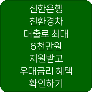 신한은행 친환경차 대출로 최대 6천만원 지원받고 우대금리 혜택 확인하기