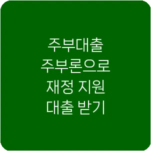 주부대출 주부론으로 재정 지원 대출 받기